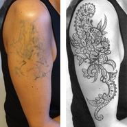 Zeichnung cover-up Spitzenmuster